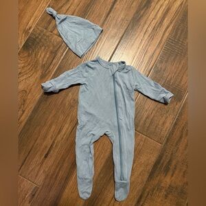 Kyte Baby Zippered Footie - Fog